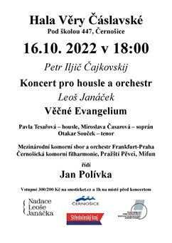 P.I. Čajkovskij Houslový koncert L. Janáček Věčné Evangelium