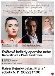 Světové hvězdy operního nebe: Nana Miriani, Paolo Lardizzone