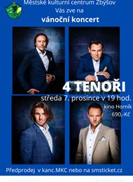 4 TENOŘI - vánoční koncert