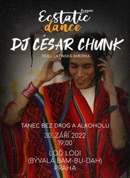 ECSTATIC DANCE v podpalubí lodi - DJ César Chunk (Peru)