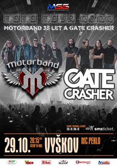 Motorband a GATE Crasher ve Vyškově | TOTO TOUR