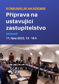 Webinář: Příprava na ustavující zastupitelstvo