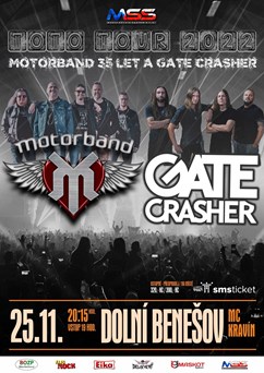 Motorband a GATE Crasher v Dolním Benešově | TOTO TOUR