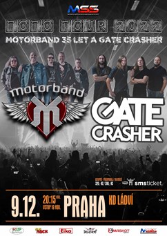Motorband a GATE Crasher v Praze | TOTO TOUR