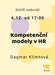  SUHR webinář: Kompetenční modely v HR