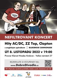 Nefiltrovaný koncert: BLUESROCK CANNONADE (uk/cz)