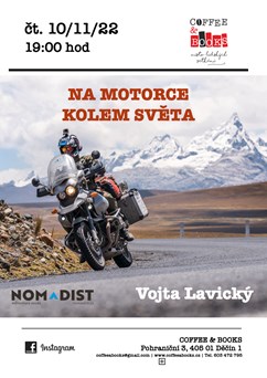 Na motorce kolem světa s Vojtou Lavickým