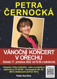 Vánoční koncert Petra Černocká v Ořechu