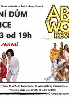 Dvojkoncert Abba World a Boney M revival