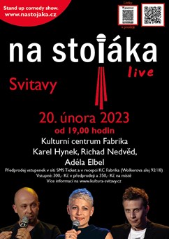 Na stojáka: Adéla Elbel, Karel Hynek a Richard Nedvěd