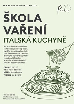 Škola vaření s Romanem Paulusem - Italská kuchyně