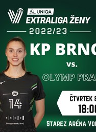 Volejbal Extraliga Ženy: KP Brno - PVK OLYMP Praha