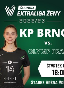 Volejbal Extraliga Ženy: KP Brno - PVK OLYMP Praha