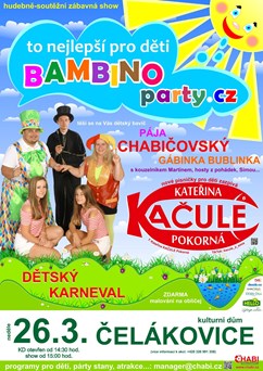 Bambinoparty - show teamu dětského baviče Páji Chabičovského