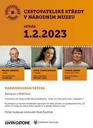 Cestovatelské středy v NM: Kňažko, Čvančarová, Šebek