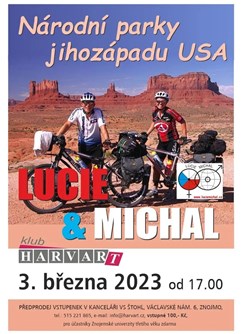 Cestovatelská přednáška Lucie a Michala Jonových