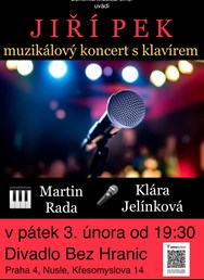 Jíří Pek - muzikálový koncert v Divadle Bez Hranic