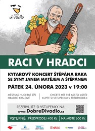 Raci v Hradci : Kytarový virtuos Štěpán Rak se syny