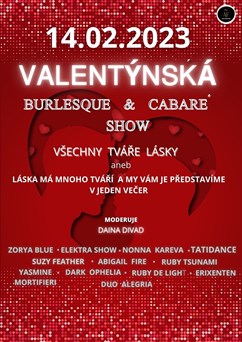Valentýnská Burlesque & Cabaré Show