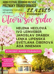 Jarní festival Příznaky transformace OTEVŘI SVÉ SRDCE