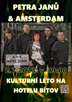 Petra Janů & Amsterdam - Kulturní léto na Hotelu Bítov 2023