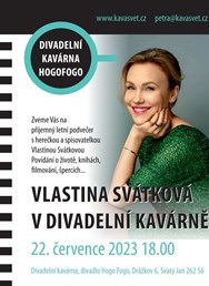 Vlastina Svátková v divadelní kavárně