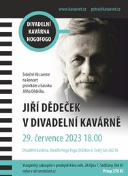 Jiří Dědeček v divadelní kavárně