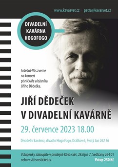 Jiří Dědeček v divadelní kavárně
