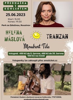Přednáška Heleny Máslové s koncertem kapely Tranzan
