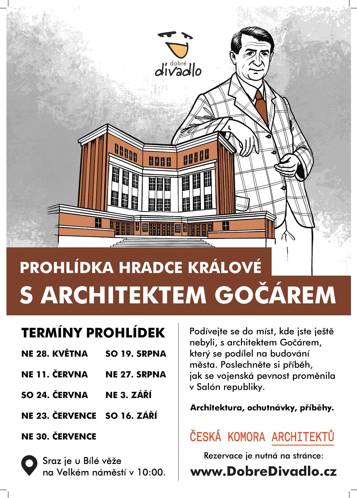 Prohlídky Hradce Králové s architektem Gočárem
