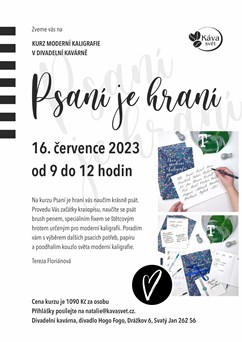 Psaní je hraní - Kurz moderní kaligrafie