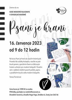 Psaní je hraní - Kurz moderní kaligrafie