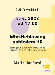 SUHR webinář: Whistleblowing pohledem HR