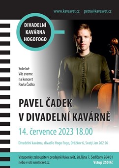 Pavel Čadek v divadelní kavárně