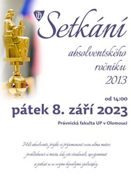 Setkání absolventského ročníku 2013