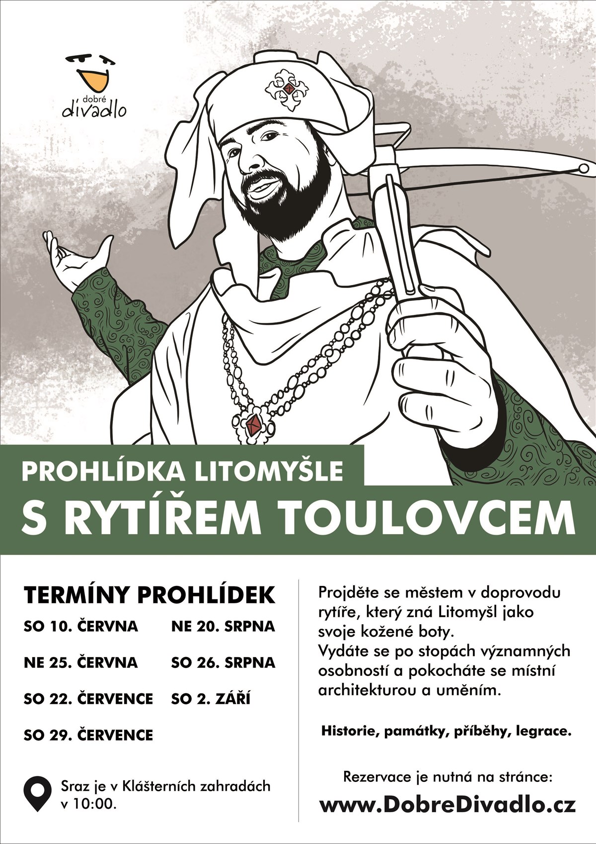Prohlídka Litomyšle s rytířem Toulovcem