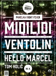 Panelka Night Fever s disko koulí v pozadí