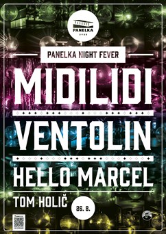 Panelka Night Fever s disko koulí v pozadí