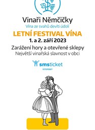 Letní festival vína Němčičky - otevřené sklepy