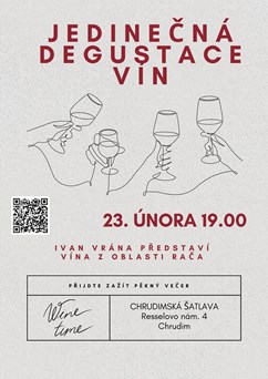 Jedinečná degustace vín – Ivan Vrána a vína z oblasti Rača