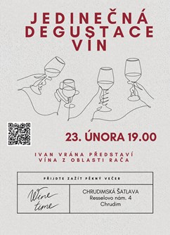 Jedinečná degustace vín – Ivan Vrána a vína z oblasti Rača