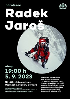 Přednáška: horolezec Radek Jaroš