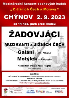 Mezinárodní koncert dechových hudeb "Z jižních Čech a Moravy