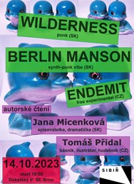Berlin Manson/ Wilderness/Endemit/ čítačka-Micenková+Přidal