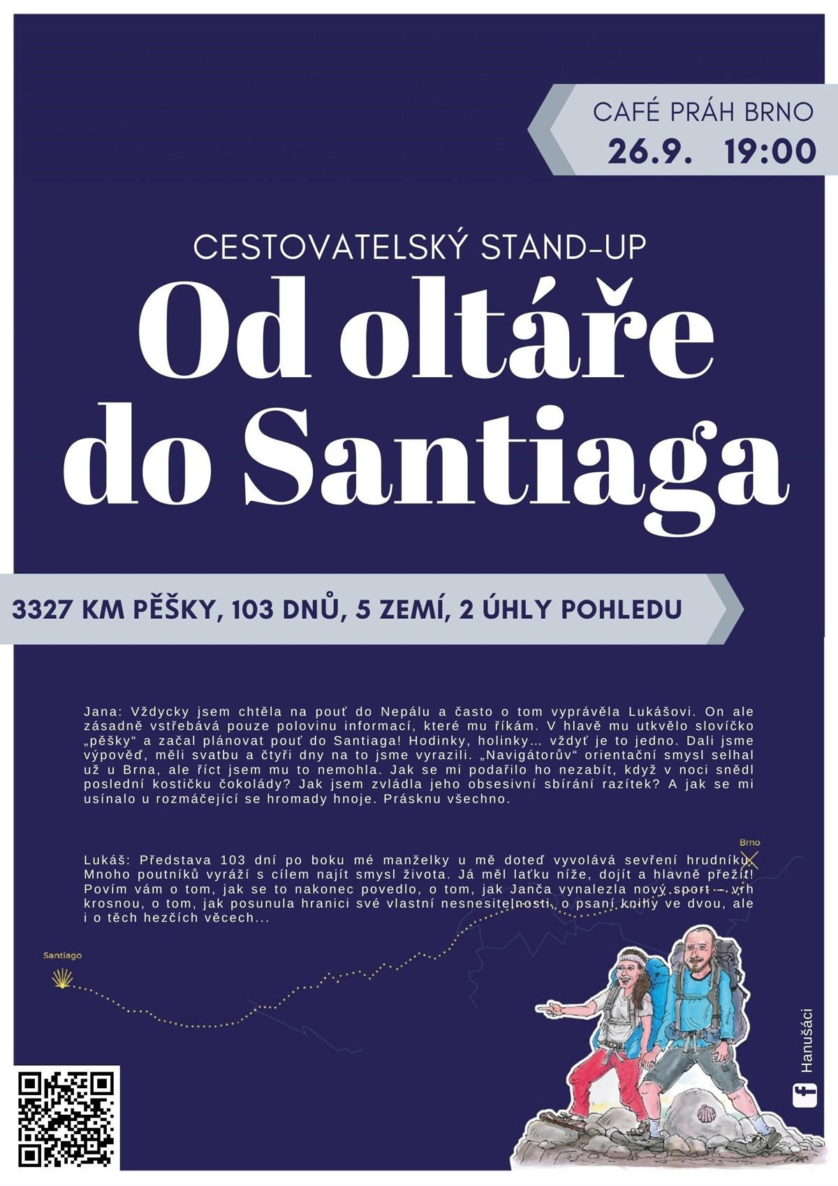 3327km pěšky z pohledu muže a ženy (Od oltáře do Santiaga)