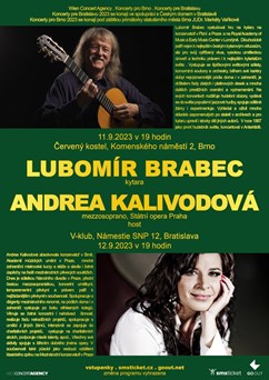Lubomír Brabec (kytara) Andrea Kalivodová (mezzosoprán)