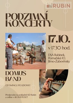 Podzimní koncerty - DOMUS BAND 
