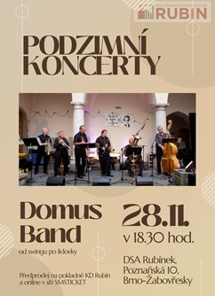 Podzimní koncerty - DOMUS BAND