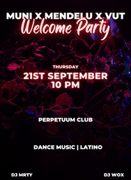 Welcome Party (MENDELU/MUNI/VUT)