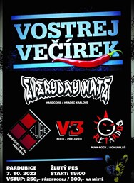 Vostrej večírek u psa - Pardubice